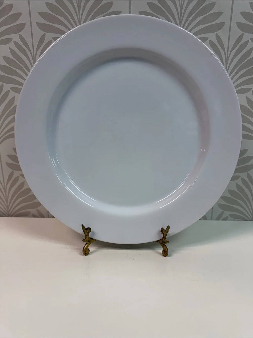 Pottery Barn PB Modern White Dinner Plates Set of 4 Made in Japan